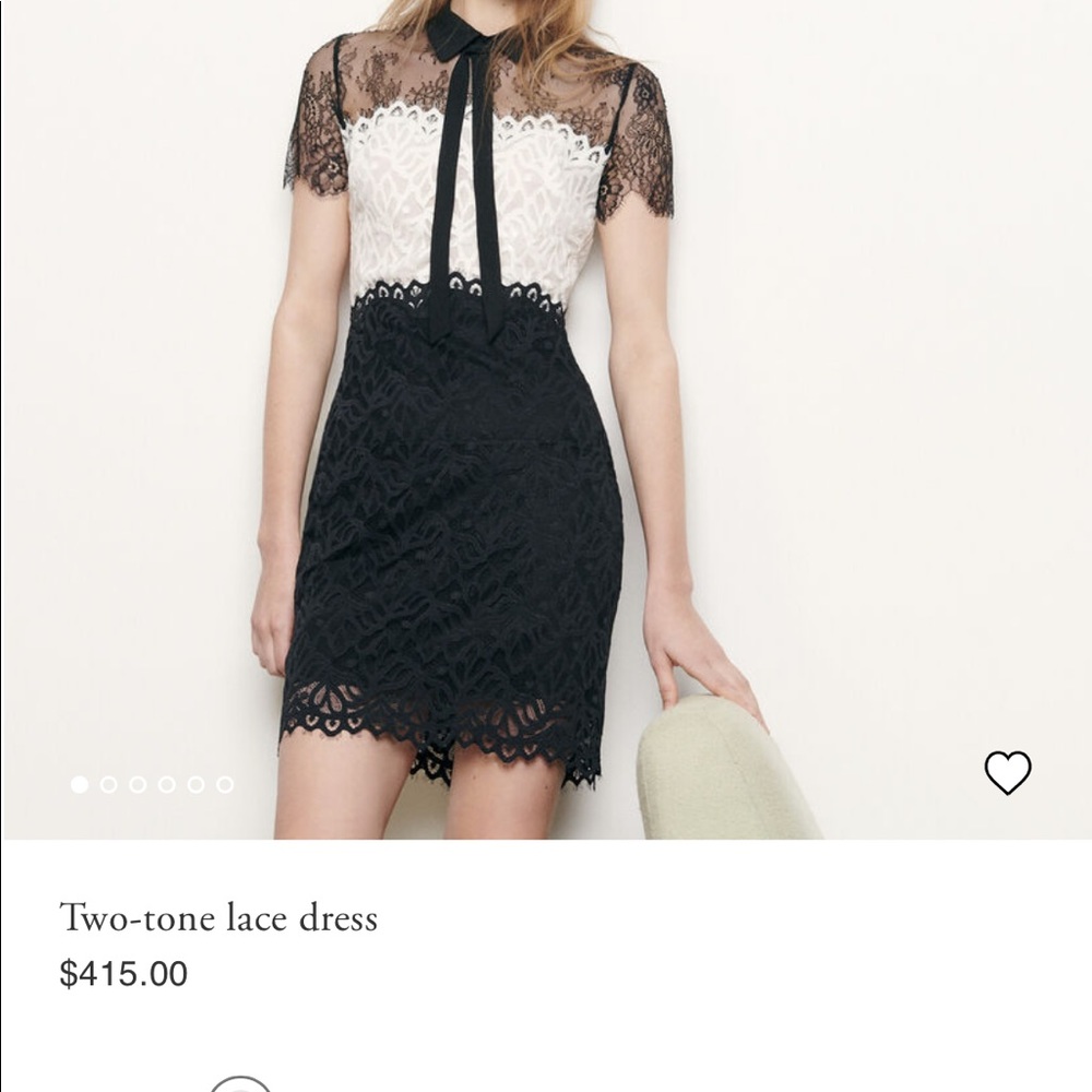 Two-tone lace dress
